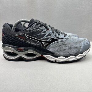 Mens Size 10 Mizuno Wave Creation 20 Shoes Gray / Black Running Sneakers